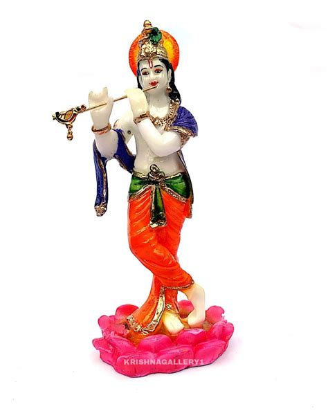 Buy KRISHNAGALLERY1 Polyresin Krishna Statue Murti for Home Pooja Gift ...