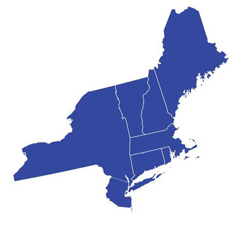 Blank Map Of Northeastern States