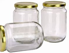 Image result for Round Glass Jar with Lid