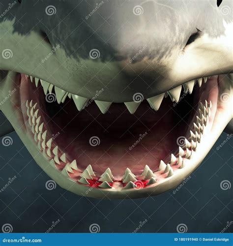 Shark Teeth stock illustration. Illustration of animal - 180191940
