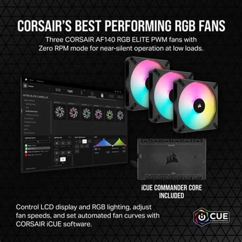 Corsair iCUE H170i Elite LCD XT Display Black CPU Cooler