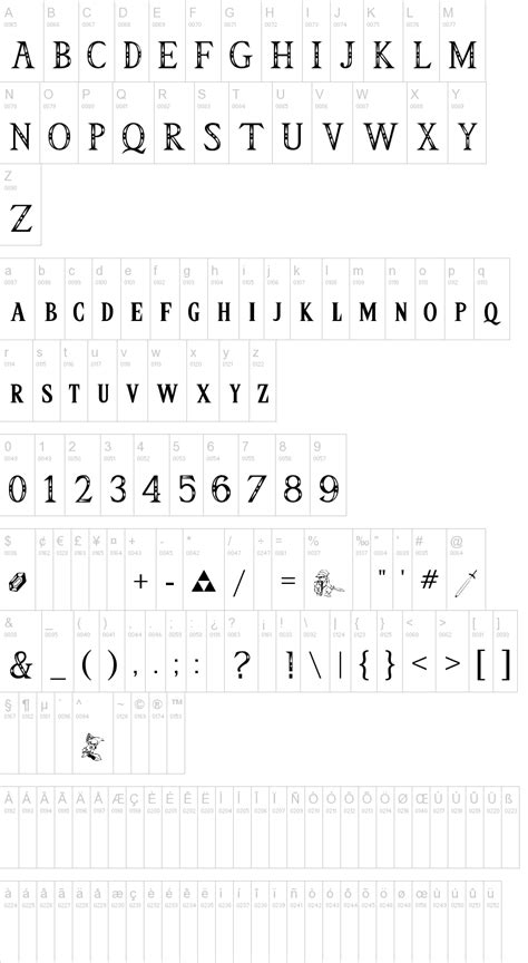 The Legend Of Zelda Logo Font