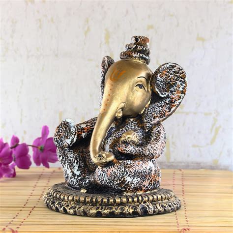 Buy eCraftIndia Lord Ganesha Decorative Showpiece - 20 cm Online at Low ...