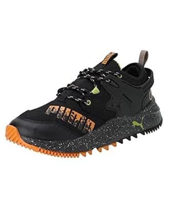 PUMA Unisex-Adult Pacer Future Trail Black-Black-Orange Brick Sneaker ...