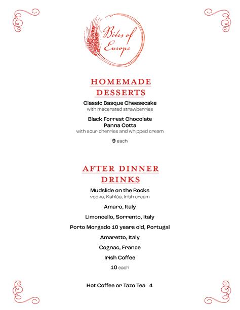 Menu — Bites of Europe