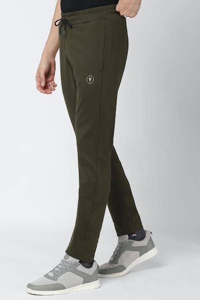Buy Men Olive Solid Slim Fit Casual Track Pants Online - 699920 | Van ...