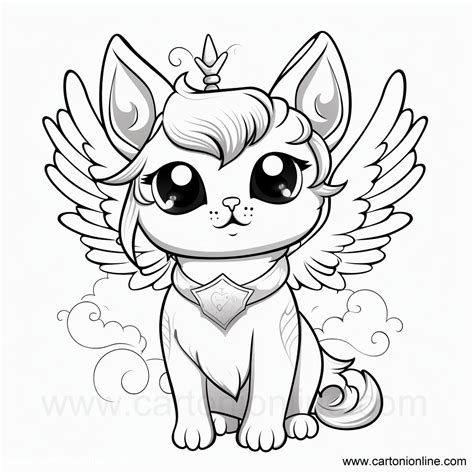 Unicorn Cat Coloring Pages