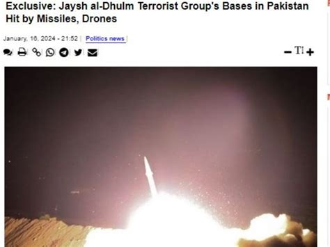 Action on day after S. Jaishankar's visit to Iran, missile-drone attack ...