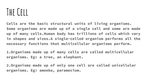 NCERT Class 8:Cell-structure and function | PPTX