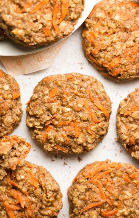 Healthy Carrot Cake Oatmeal Breakfast Cookies | Amy's Healthy Baking