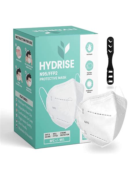 HYDRISE (Pack of 30 Premium N95 Mask For Men and Women with Mask ...