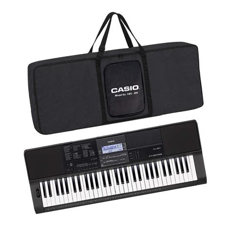 Casio CT-X870IN 61-Key Portable Keyboard (Black) + CBC600 Carry Case ...