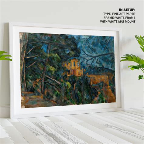 Black Castle Painting & Wall Art Print by Paul Cezanne - Dessine Art