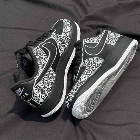 AF1 Doodle B&W Custom Sneakers | MD Customs