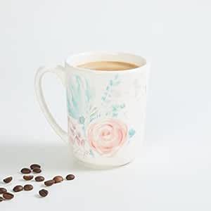 Buy Home Centre Moksha Liberty White Floral Printed Stoneware Mug ...