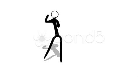 Stick Figure Dancing Animation Clipart