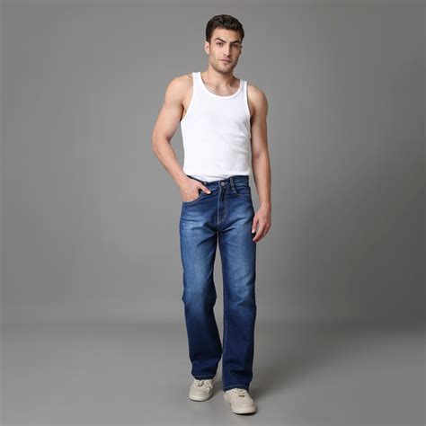 Men Baggy Fit Jeans High Rise – Threzo