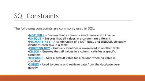 Image result for How to Add Constraints in SQL