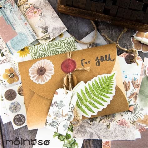 Buy ಮೊಲ್ನೆಸೊ ವಿಂಟೇಜ್ ಬಟಾನಿಕಲ್ ಸ್ಕ್ರಾಪ್ ಬುಕ್ ಪೇಪರ್ ಮತ್ತು ಸ್ಟಿಕ್ಕರ್ ಗಳು ...