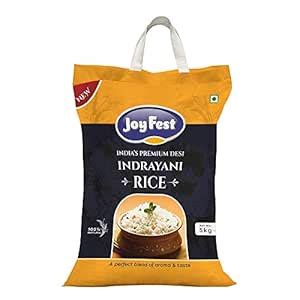 India's Premium Joyfest Indrayani Rice 5kg : Amazon.in: Grocery ...
