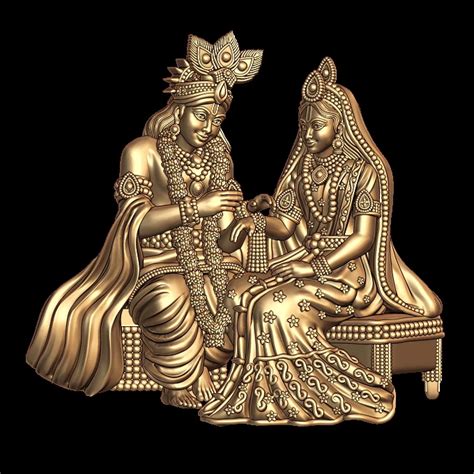 3D Model Of Radhakrishna