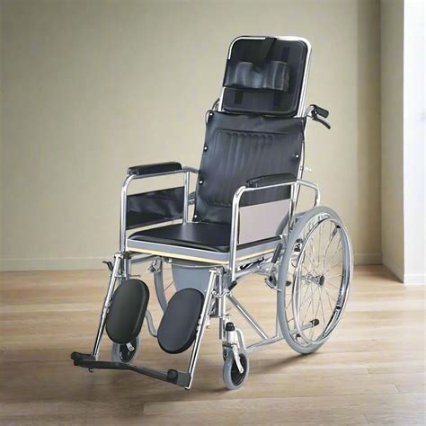 Karma Rainbow 8 Reclining Wheelchair with Commode – Hydraulic Recliner ...