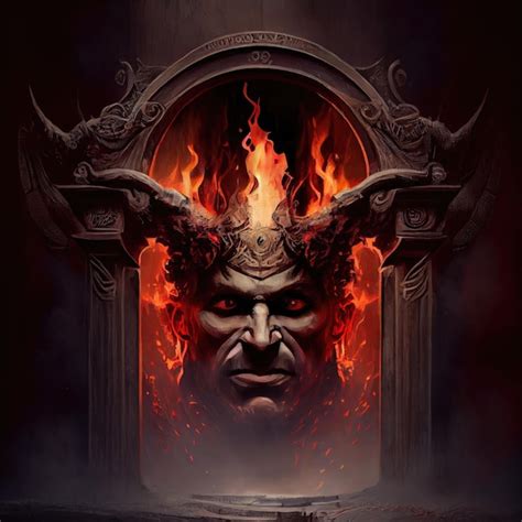 Legende van de oude heidense kunstenaar die het portret van de poort ...