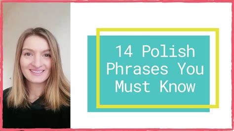14 Basic Phrases in Polish | Polish for Beginners - YouTube