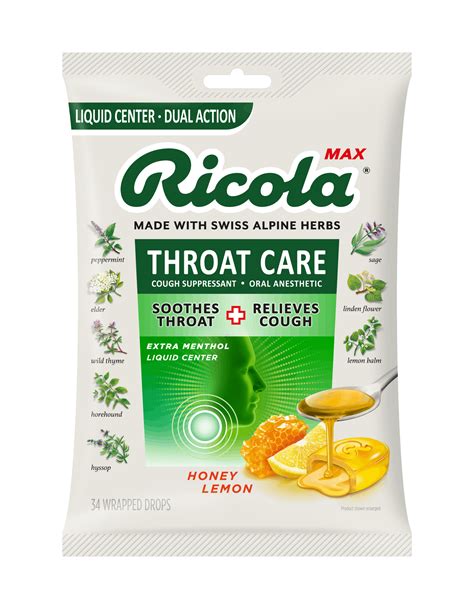 Find Our MAX Throat Care Honey Lemon Cough Drops | Ricola