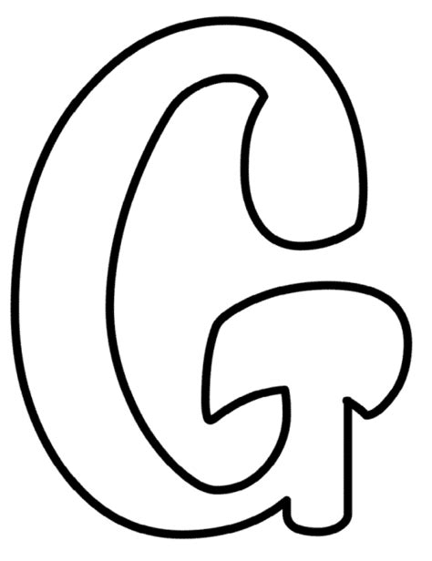 Printable Cursive Bubble Letter G