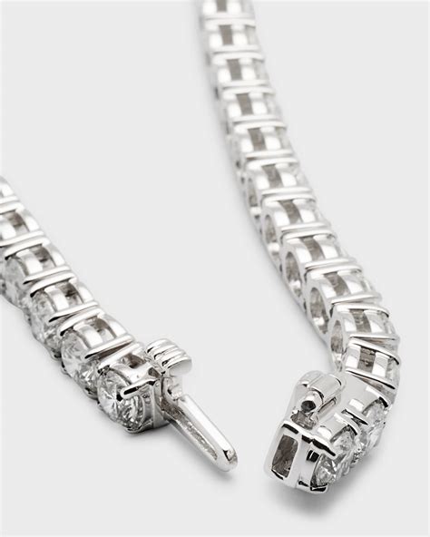 Neiman Marcus Diamonds 18k White Gold Diamond Tennis Bracelet, 11.48tcw, 7"L | Neiman Marcus