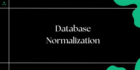 How to Normalise Database 的图像结果