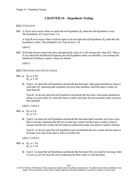 Chapter 10 Textbook Answers - 10 - © 2019 by McGraw-Hill Education ...