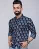 Buy Navy Blue Shirts for Men by MIRAVAN Online | Ajio.com