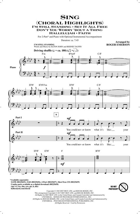 Parts In A Choir Singing