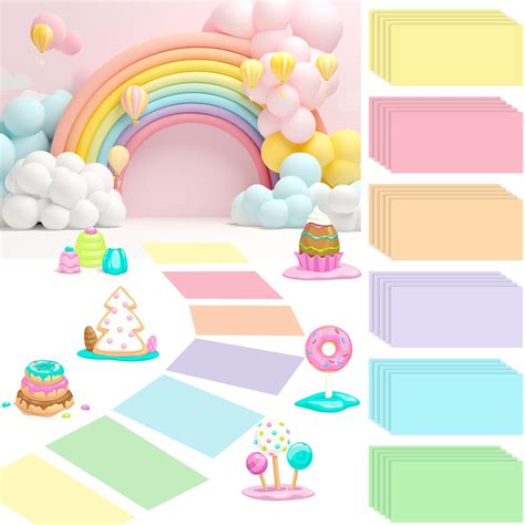 30 Pcs Party Decorations Pastel Color Floor Stickers Land Pathway ...