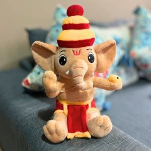 LADDOO Great Ganesha Re-recordable Musical Plush Toy - 15 inch - Great ...