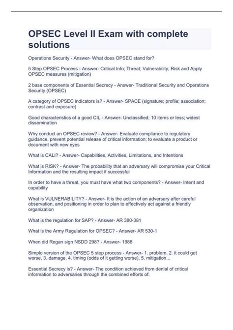 Image result for OPSEC Level 1