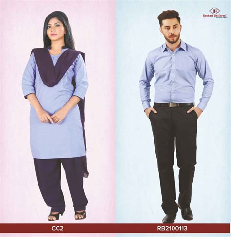 Male & Female Combo CC2 & RB2100113 | Kothari Uniforms | Staff Uniforms