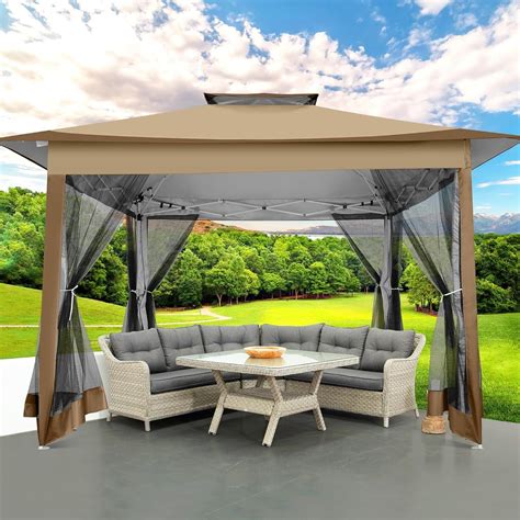 COBIZI Outdoor 12x12 Easy Set Up Gazebo, Patio & Garden Tent with ...
