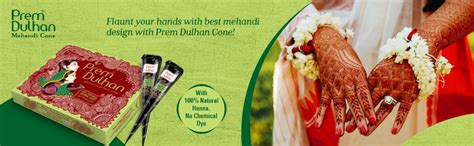 Buy Prem Dulhan Mehendi Cone 12pc in 1 box, 100% pure leaf of natural ...