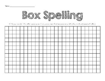 Image result for The Word Box Printable