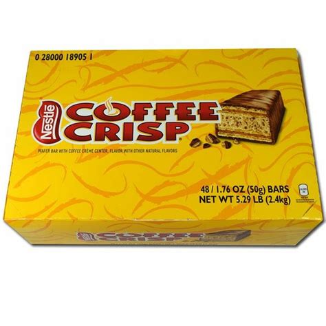 Canada Candy Coffee Crisp Chocolate Bar 10 Coffee Crisp Candy Bar ...