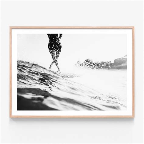 Black & White Surfer | Framed Print or Poster Wall Art | 41 Orchard