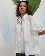 Buy Flor d’Luna Block Printed Cotton Shirt | Women Shirt Stylish