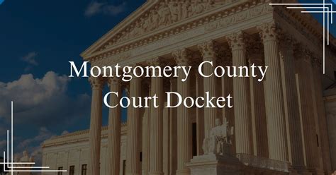 Montgomery County Court Records