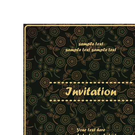 Пригласительные обложка флора | Floral invitation cover vector ...