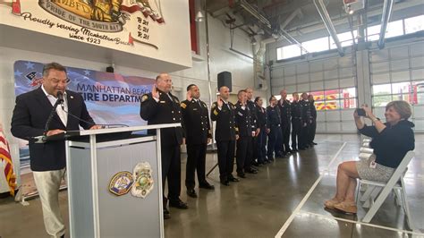Manhattan Beach Fire Department Members Sworn In At Promotion Ceremony ...