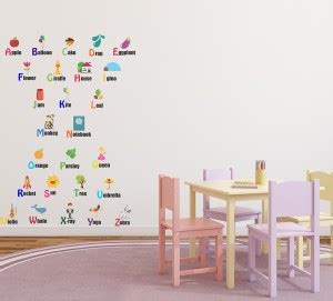 WALLSTICK 120 cm Colorful Alphabets Removable Sticker Price in India ...
