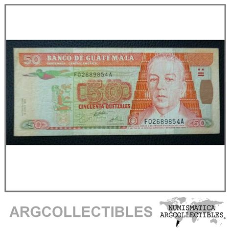 GUATEMALA Billete 50 Quetzales, Pick 93 VF 1995 – Argcollectibles